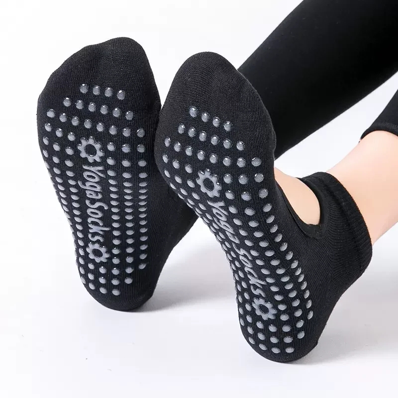 Medias Para Pilates Y Yoga - คุณภาพสูงผู้หญิงถุงเท้าโยคะ Anti-SLIP Breathable Backless ถุงเท้าพิลาทิสข้อเท้าสุภาพสตรีบัลเล่ต์เต้นรํากีฬาถุงเท้าสําหรับฟิตเนส GYM