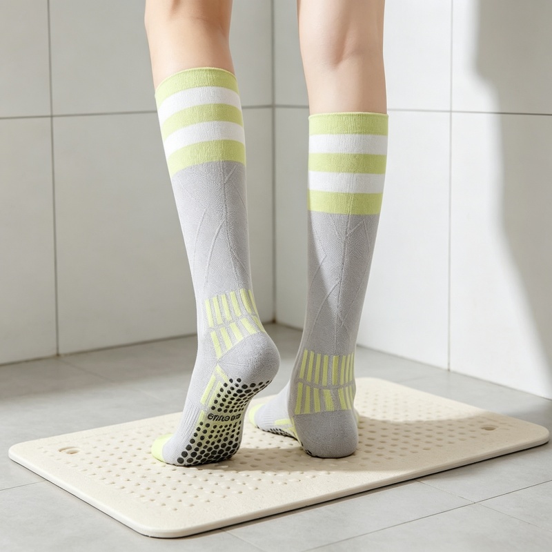 ถุงเท้าโยคะยาวถึงเข่าสำหรับผู้ - Medias Para Pilates Y Yoga บทวิจารณ์และราคา