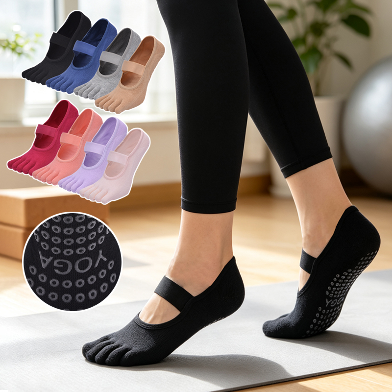 ถุงเท้าพิลาทิสห้านิ้วสำหรับผู้ - Medias Para Pilates Y Yoga บทวิจารณ์และราคา