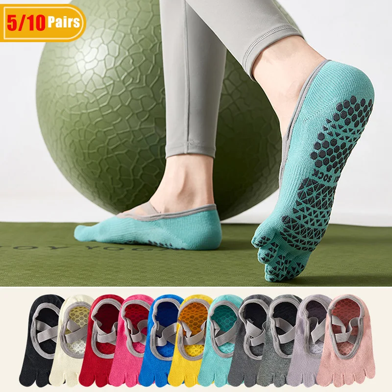 ถุงเท้าโยคะผู้หญิงแบบห้านิ้ว 5 - Pilates & Yoga Vida บทวิจารณ์และราคา
