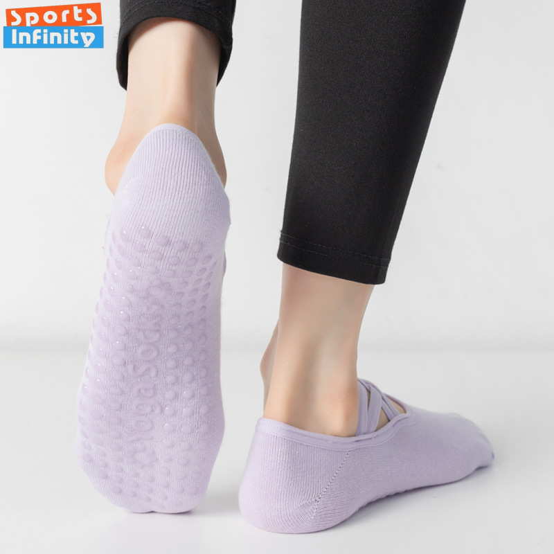 แฟชั่นสายรัดข้ามBacklessถุงเท้ - Medias Para Pilates Y Yoga บทวิจารณ์และราคา